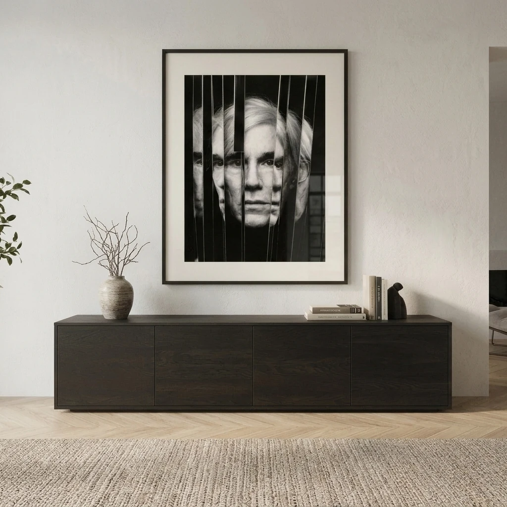 Tableau Noir & Blanc Artistique dans un intérieur contemporain