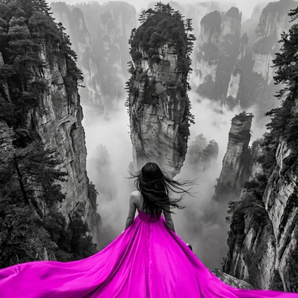 Zhangjiajie Yuanjiajie — Tableau Paysage & Vertige Céleste